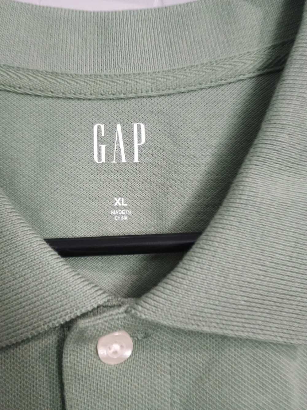 GAP Men's Polo Shirt - Sage Green
